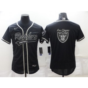 Nike Raiders Blank Black Vapor Baseball Logo Limited Men Jersey