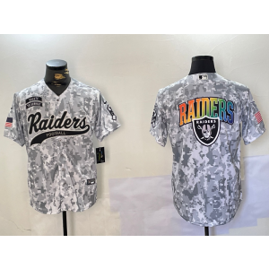 Nike Raiders Blank Camo Vapor Baseball Logo Limited Men Jersey