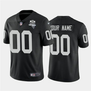 Nike Raiders Customized Black 2020 Inaugural Season Vapor Limited Men Jersey