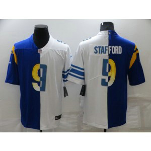 Nike Rams & Lions 9 Matthew Stafford Split Vapor Limited Men Jersey