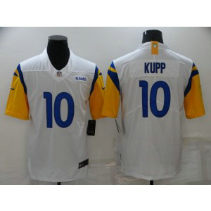 Nike Rams 10 Cooper Kupp 2021 White Vapor Untouchable Limited Men Jersey