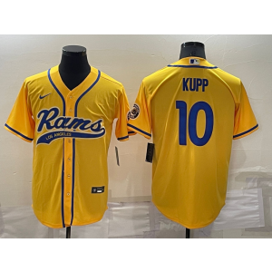 Nike Rams 10 Kupp Yellow Vapor Baseball Limited Men Jersey