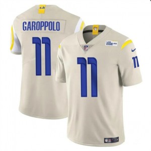 Nike Rams 11 Jimmy Garoppolo Bone Vapor Untouchable Limited Men Jersey