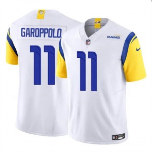 Nike Rams 11 Jimmy Garoppolo White F.U.S.E Vapor Limited Men Jersey