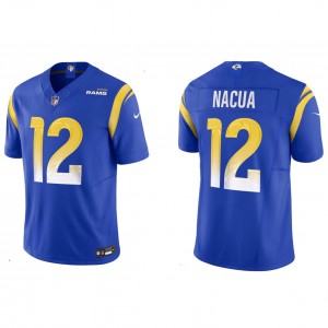 Nike Rams 12 Nacua Royal F.U.S.E. Vapor Limited Men Jersey