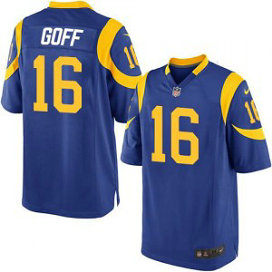 Nike Rams 16 Jared Goff Royal Blue Alternate Youth 2016 NFL Draft Jersey