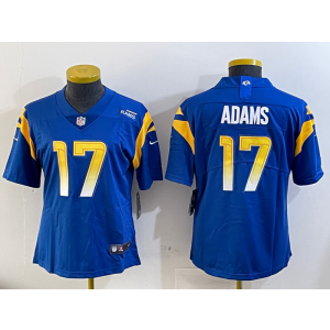 Nike Rams 17 Davante Adams Blue Vapor Untouchable Limited Women Jersey