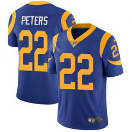 Nike Rams 22 Marcus Peters Royal Blue Alternate Vapor Untouchable Limited Men Jersey