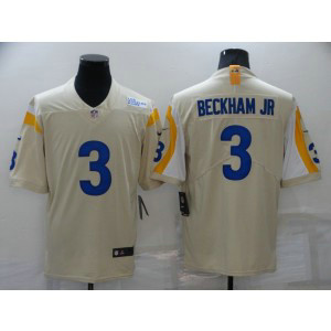 Nike Rams 3 Odell Beckham Jr. 2021 Bone Vapor Untouchable Limited Men Jersey