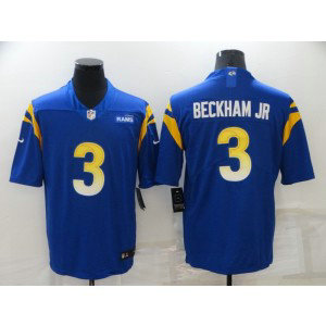 Nike Rams 3 Odell Beckham Jr. 2021 Royal Vapor Untouchable Limited Men Jersey