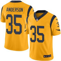 Nike Rams 35 C.J. Anderson Gold Color Rush Limited Men Jersey
