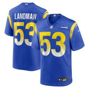 Nike Rams 53 Landman Blue Vapor Limited Men Jersey