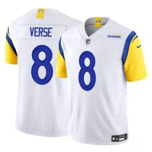 Nike Rams 8 Jared Verse White F.U.S.E. Vapor Limited Men Jersey Nike Rams 8 Jared Verse White F.U.S.E. Vapor Limited Men Jersey