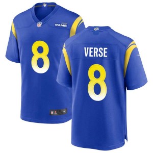 Nike Rams 8 Verse Blue Vapor Untouchable Limited Men Jersey