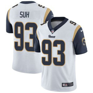 Nike Rams 93 Ndamukong Suh White Vapor Untouchable Limited Men Jersey