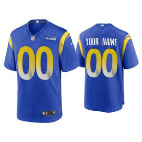 Nike Rams Customized Royal 2020 New Vapor Untouchable Limited Men Jersey