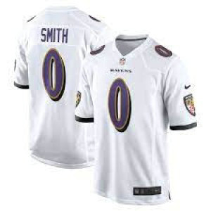 Nike Ravens 0 Roquan Smith White Vapor Untouchable Limited Men Jersey