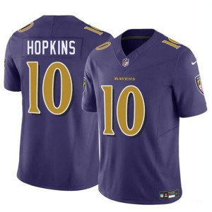 Nike Ravens 10 DeAndre Hopkins Purple F.U.S.E. Vapor Limited Men Jersey