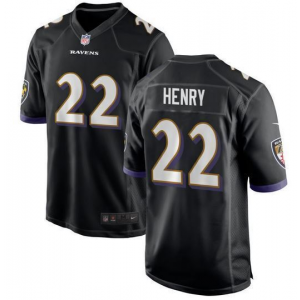 Nike Ravens 22 Derrick Henry Black Vapor Untouchable Limited Men Jersey