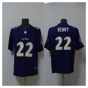 Nike Ravens 22 Derrick Henry Purple F.U.S.E. Vapor Limited Men Jersey