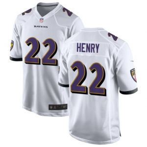 Nike Ravens 22 Derrick Henry White Vapor Untouchable Limited Men Jersey