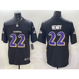 Nike Ravens 22 Henry Black Vapor Limited Men Jersey