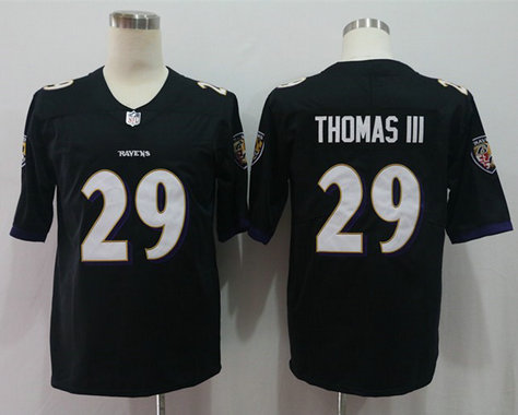 Nike Ravens 29 Earl Thomas III Black Vapor Untouchable Limited Jersey