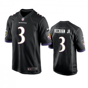 Nike Ravens 3 Odell Beckham Jr. Black Vapor Untouchable Limited Men Jersey