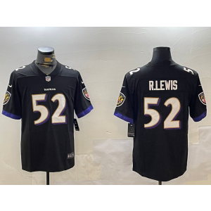 Nike Ravens 52 Ray Lewis Black Vapor Limited Men Jersey