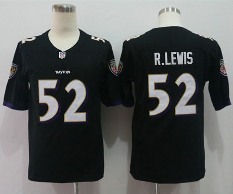 Nike Ravens 52 Ray Lewis Black Vapor Untouchable Player Limited Jersey