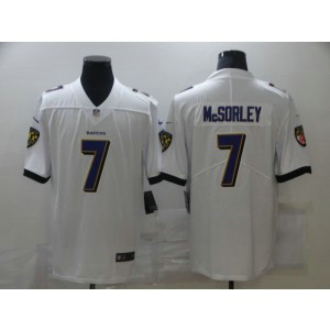 Nike Ravens 7 Trace McSorley White Vapor Untouchable Limited Men Jersey