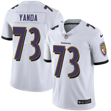 Nike Ravens 73 Marshal Yanda White Vapor Untouchable Limited Jersey