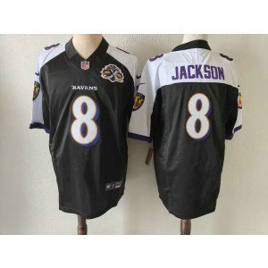 Nike Ravens 8 Lamar Jackson Thanksgiving Day F.U.S.E. Vapor Limited Men Jersey
