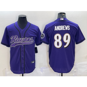 Nike Ravens 89 Mark Andrews Purple With Patch Vapor Baseball Limited Men Jersey