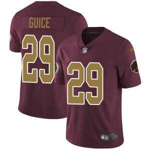 Nike Redskins 29 Derrius Guice Burgundy Red Gold Vapor Untouchable Limited Youth Jersey