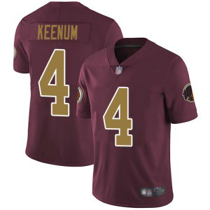 Nike Redskins 4 Case Keenum Burgundy With Gold Number Vapor Untouchable Limited Men Jersey