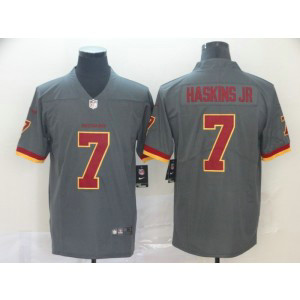 Nike Redskins 7 Dwayne Haskins Grey Inverted Legend Men Jersey