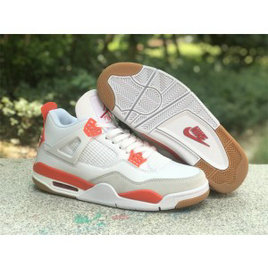 Nike SB x Air Jordan 4 White Orange Shoes