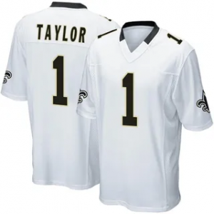 Nike Saints 1 Alontae Taylor White Vapor Untouchable Limited Men Jersey