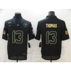 Nike Saints 13 Michael Thomas 2020 Black Salute To Service Limited Men Jersey