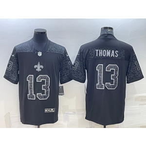 Nike Saints 13 Michael Thomas Black Reflective Vapor Limited Men Jersey