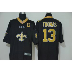 Nike Saints 13 Michael Thomas Black Team Big Logo Vapor Limited Men Jersey