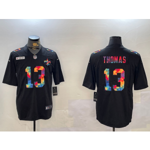 Nike Saints 13 Michael Thomas Rainbowl Vapor Limited Men Jersey