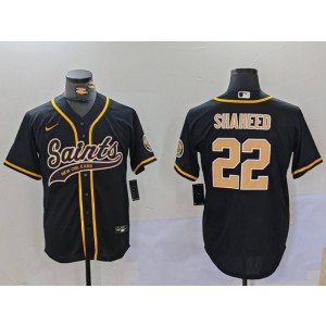 Nike Saints 22 Rashid Shaheed Black Vapor Baseball Limited Men Jersey