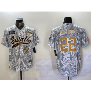 Nike Saints 22 Rashid Shaheed Camo Vapor Baseball Limited Men Jersey