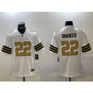 Nike Saints 22 Rashid Shaheed White Color Rush Vapor Limited Men Jersey