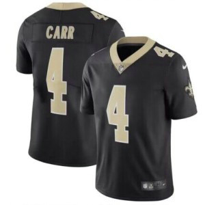 Nike Saints 4 Derek Carr Black Vapor Untouchable Limited Men Jersey
