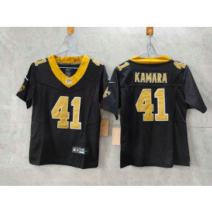 Nike Saints 41 Alvin Kamara Black F.U.S.E. Vapor Limited Youth Jersey