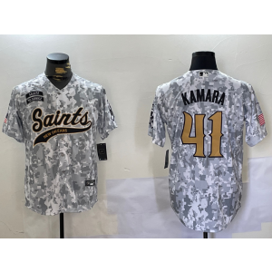 Nike Saints 41 Alvin Kamara Camo Vapor Baseball Limited Men Jersey
