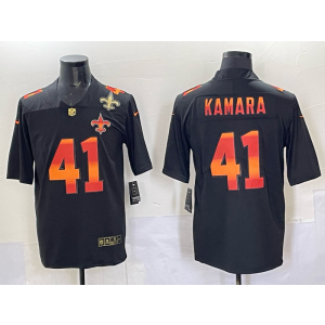 Nike Saints 41 Kamara Black Fashion Vapor Limited Men Jersey